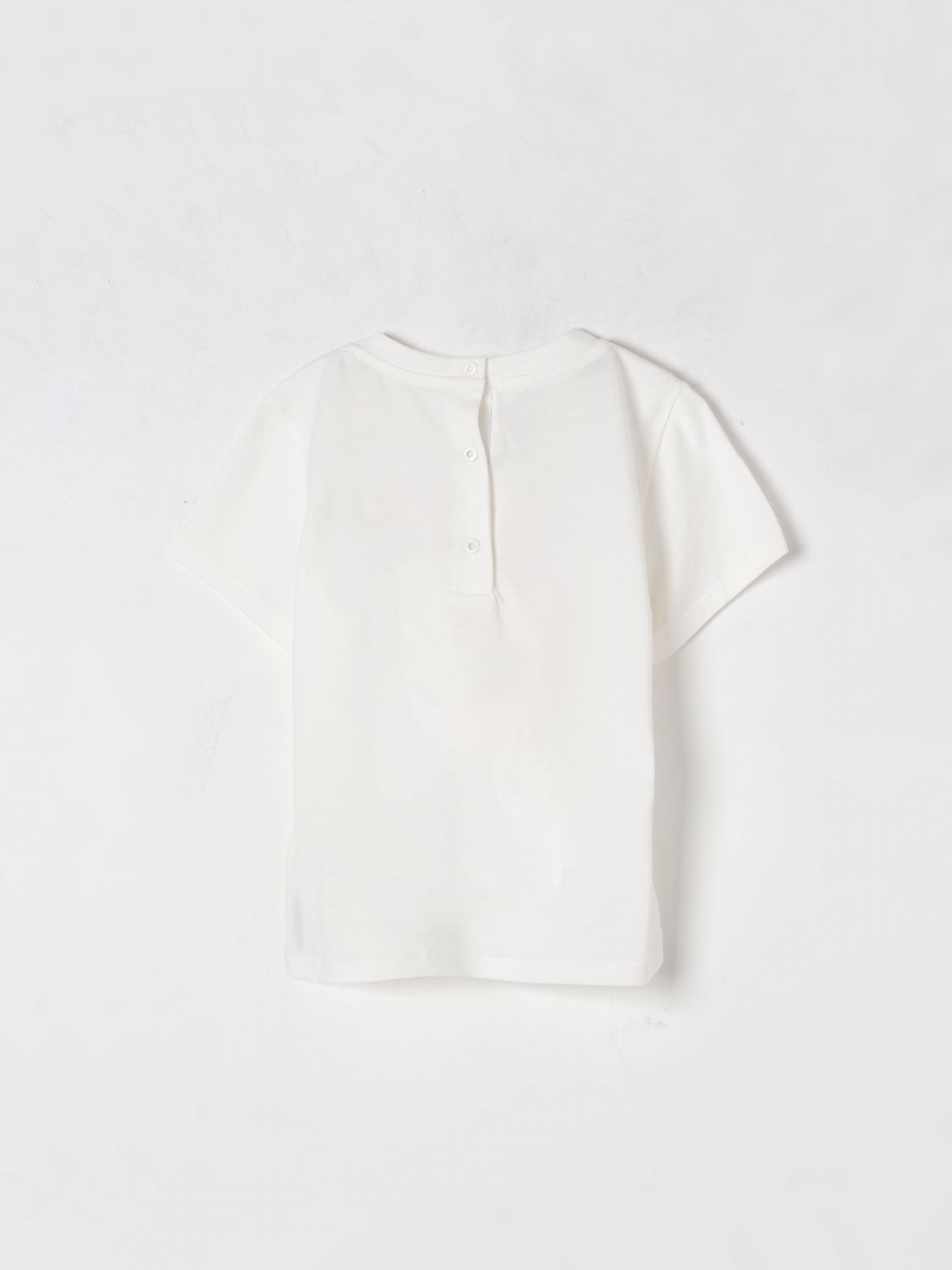 FENDI T-SHIRT: T-shirt in cotone con logo Fendi, Bianco - Img 2