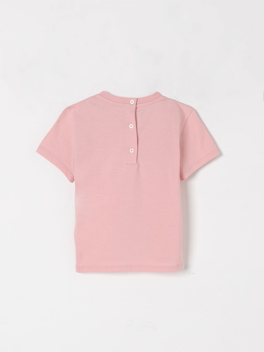 FENDI T-SHIRT: T-shirt in cotone con logo Fendi, Rosa - Img 2