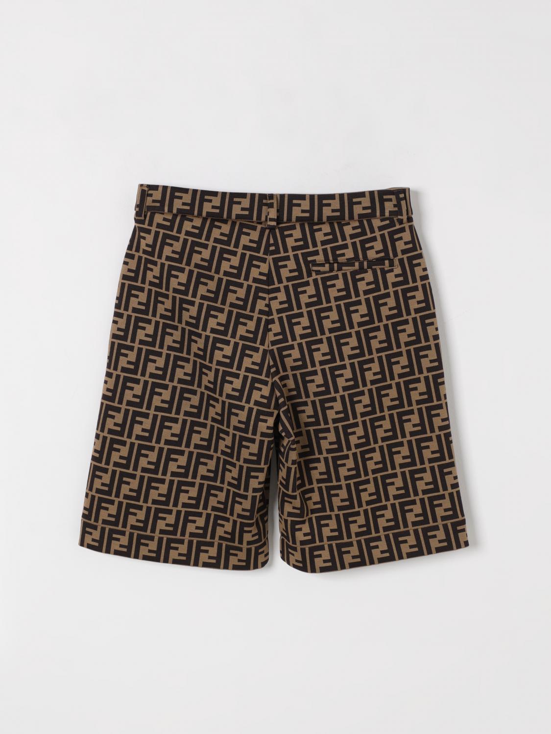 FENDI PANTS: Pants kids Fendi, Brown - Img 2