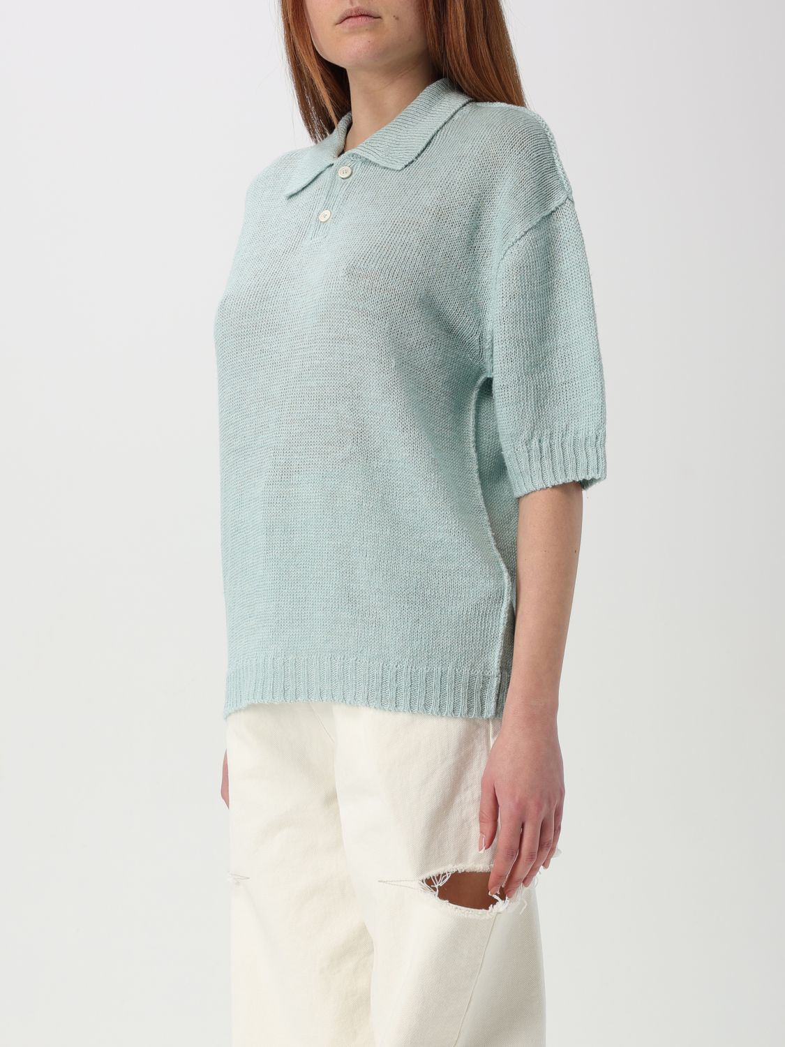 MAISON MARGIELA POLO SHIRT: Polo shirt woman Maison Margiela, Green - Img 4