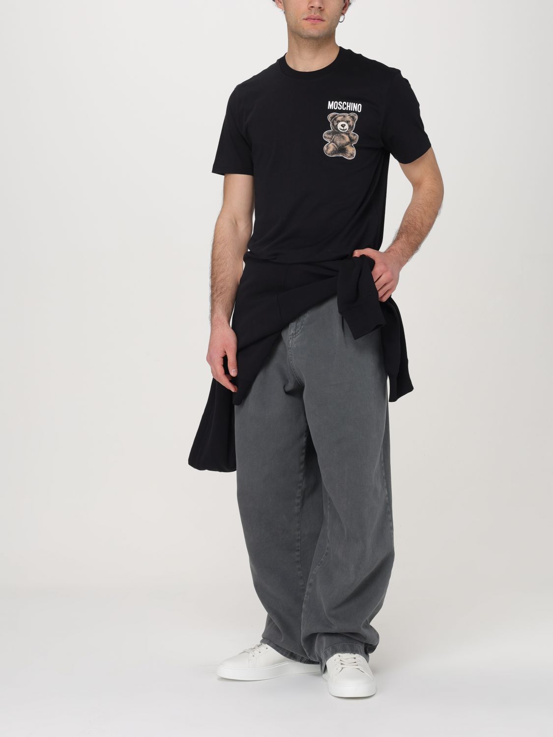 MOSCHINO COUTURE PANTS: Pants men Moschino Couture, Black - Img 2