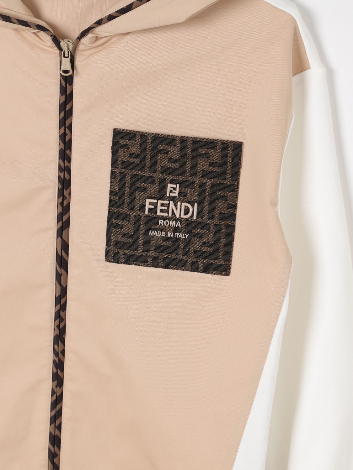 FENDI 스웨터: 스웨터 남아 Fendi, 베이지 - Img 3