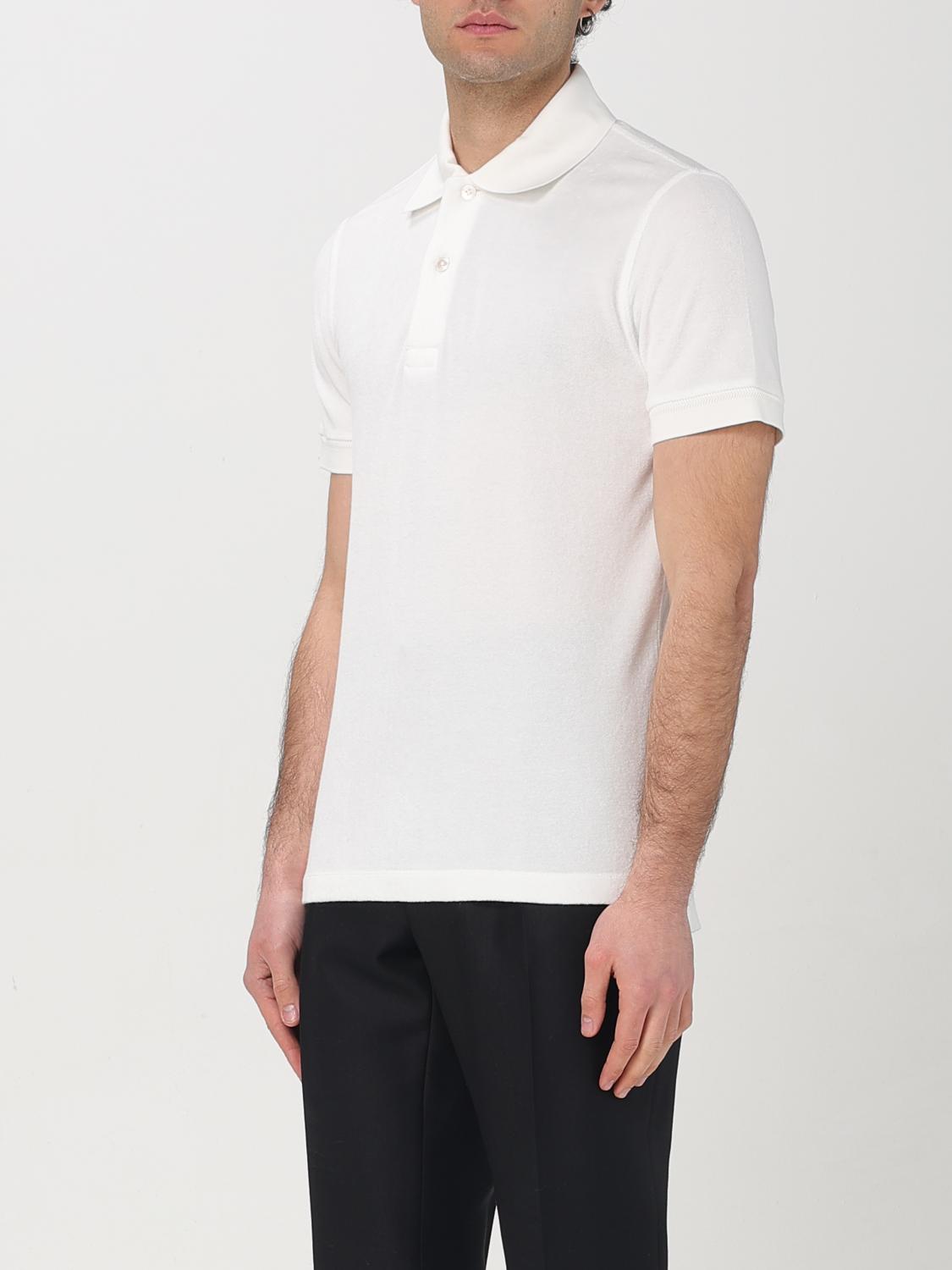 TOM FORD POLO SHIRT: Polo shirt men Tom Ford, White - Img 4