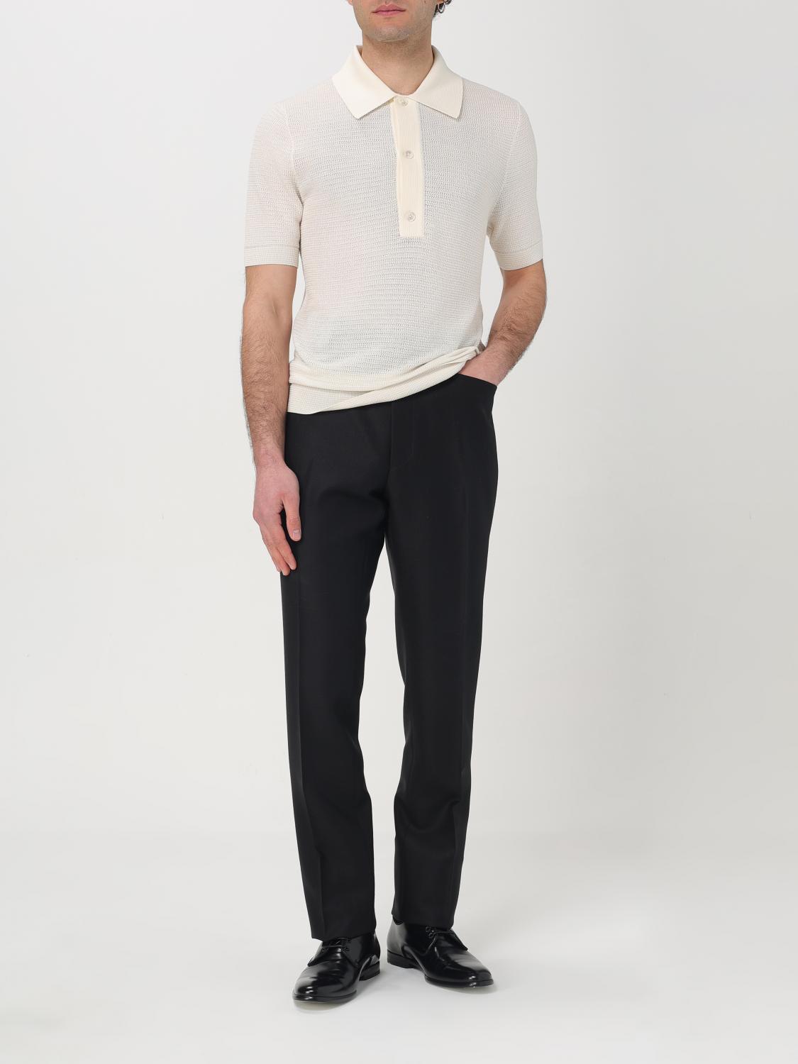 TOM FORD POLO SHIRT: Polo shirt men Tom Ford, Ivory - Img 2