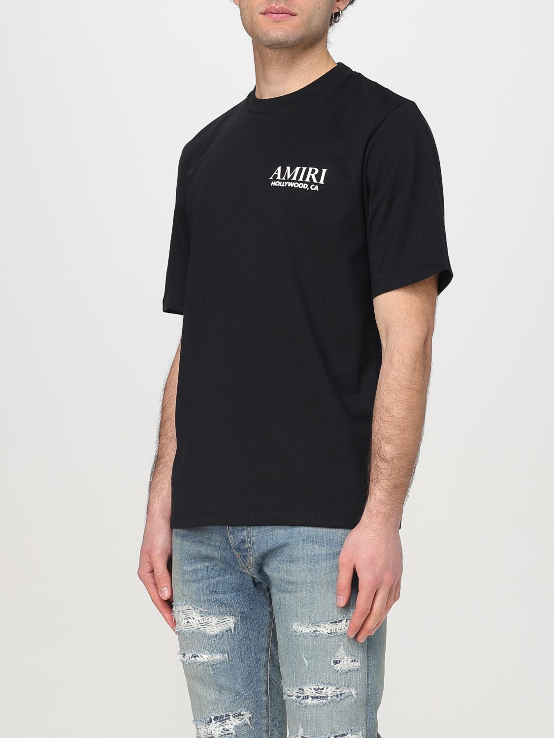 AMIRI T-SHIRT: T-shirt in cotone con mini logo Amiri, Nero - Img 4