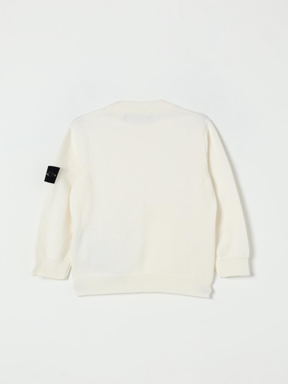 STONE ISLAND JUNIOR PULLOVER: Pullover kinder Stone Island Junior, Weiß - Img 2