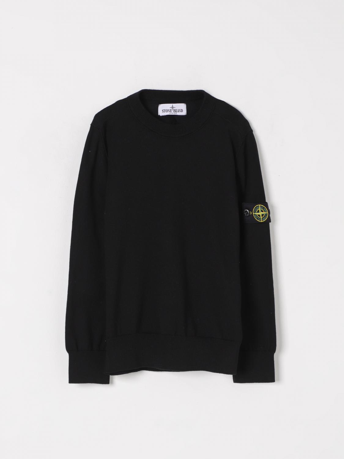 STONE ISLAND JUNIOR СВИТЕР: Свитер Детское Stone Island Junior, Черный - Img 1