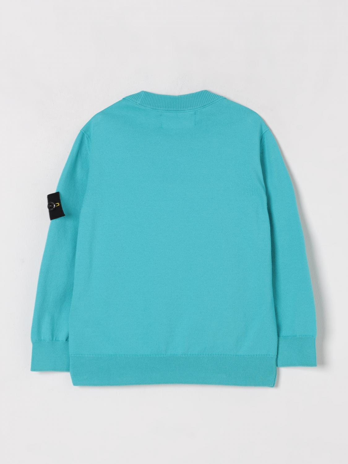 STONE ISLAND JUNIOR PULLOVER: Pullover kinder Stone Island Junior, Türkis - Img 2
