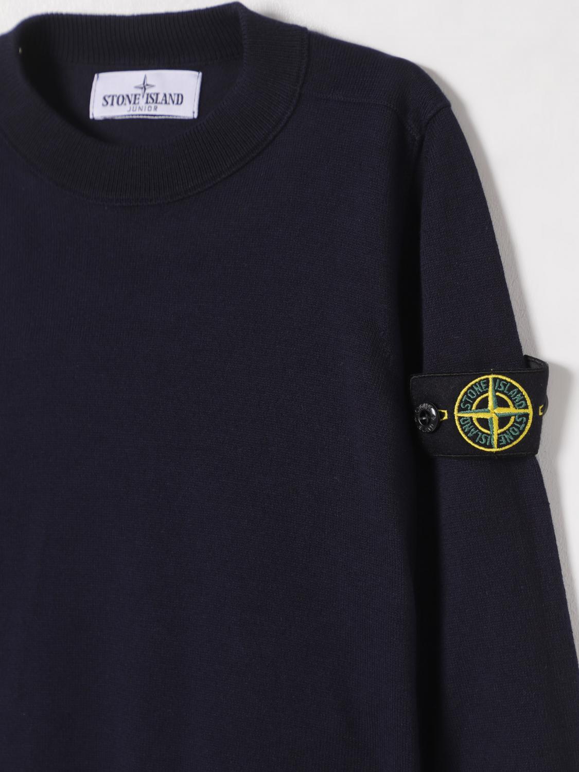 STONE ISLAND JUNIOR PULLOVER: Pullover kinder Stone Island Junior, Navy - Img 3