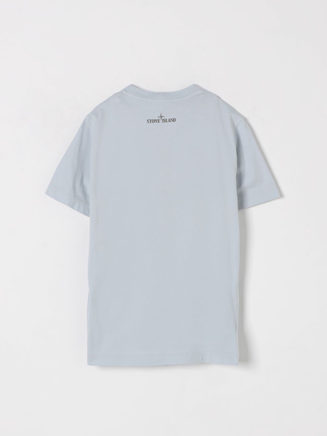 STONE ISLAND JUNIOR T-SHIRT: T-shirt enfant Stone Island Junior, Bleu Azur - Img 2