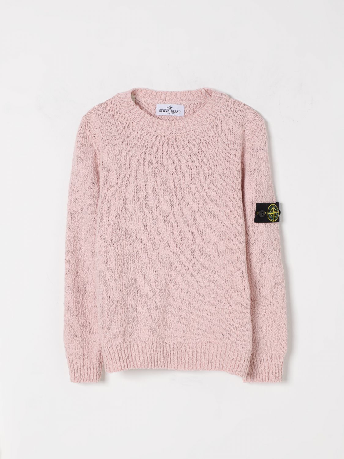 STONE ISLAND JUNIOR SWEATER: Sweater kids Stone Island Junior, Pink - Img 1