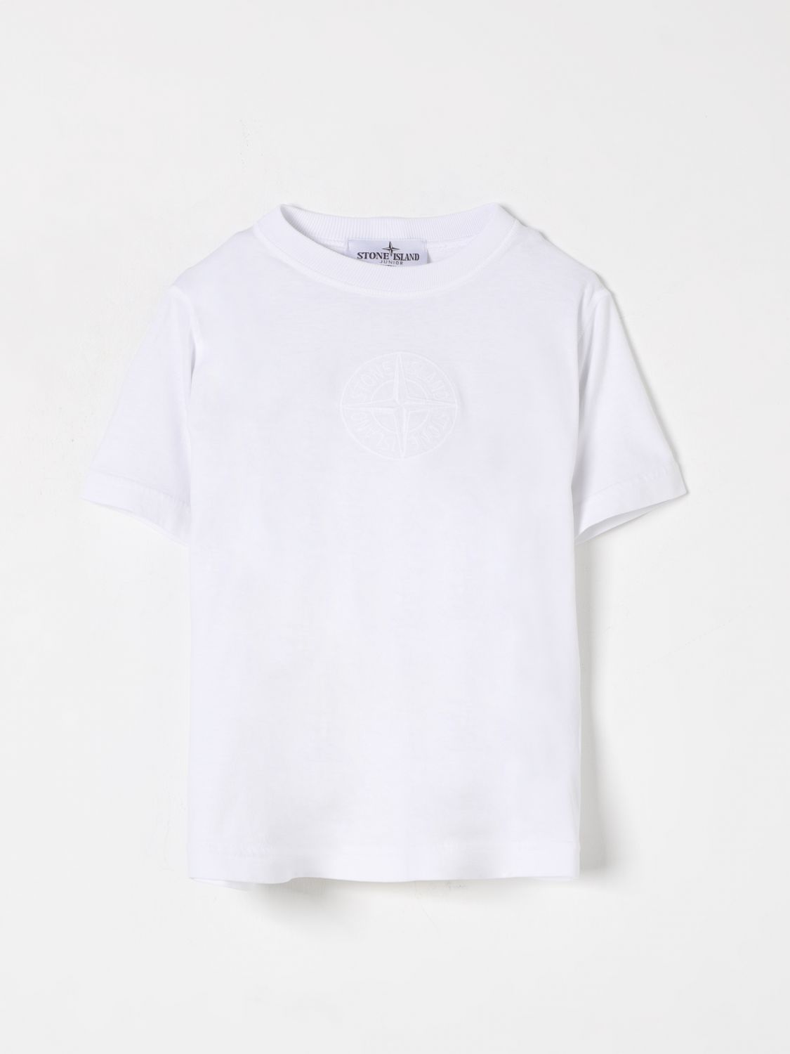 STONE ISLAND JUNIOR T-SHIRT: T-shirt kids Stone Island Junior, White - Img 1