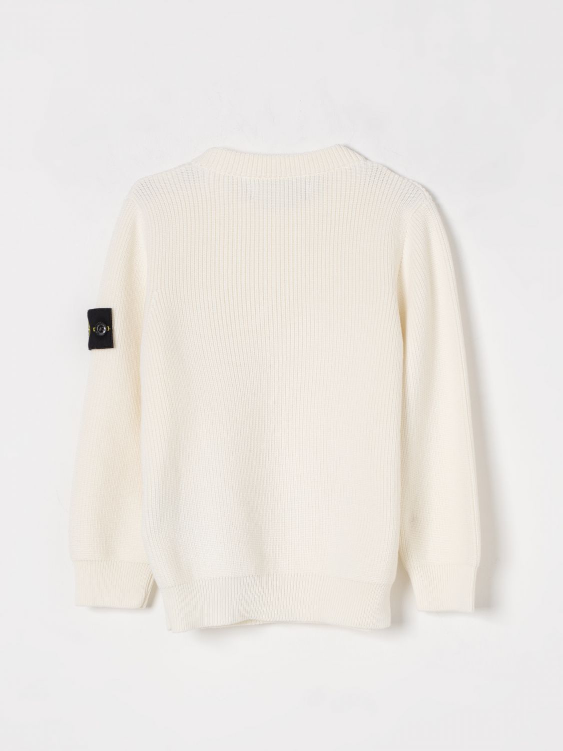 STONE ISLAND JUNIOR SWEATER: Sweater kids Stone Island Junior, White - Img 2