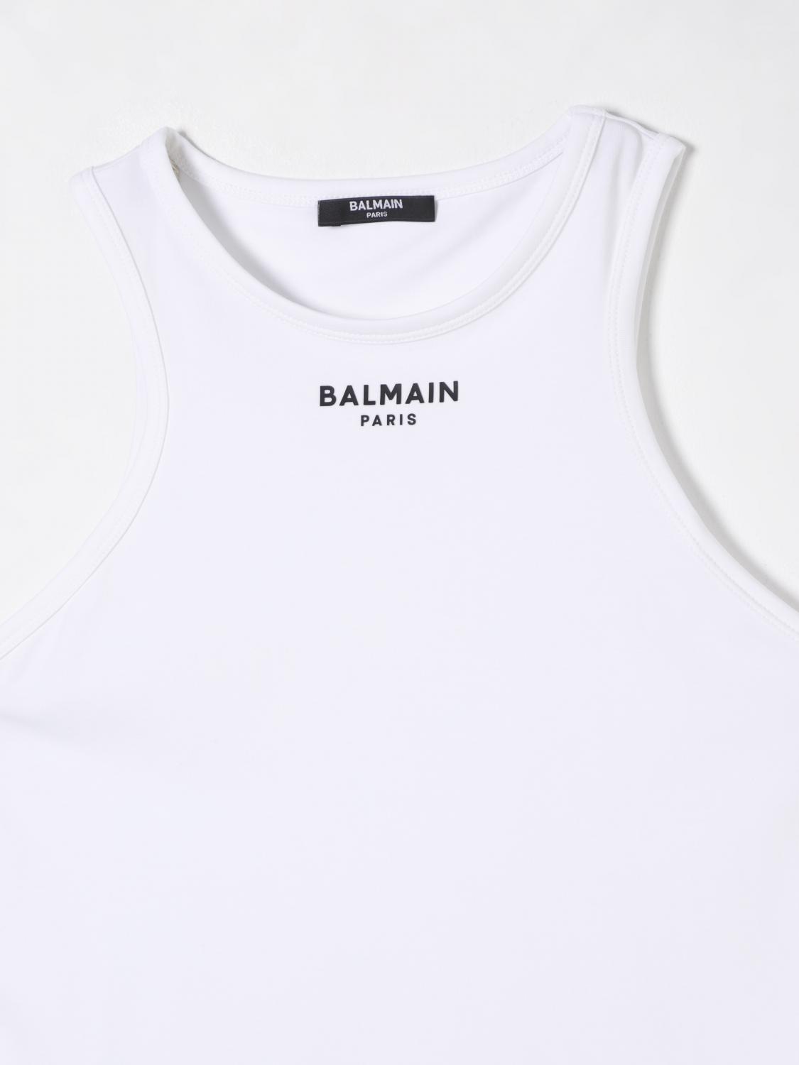 BALMAIN T-SHIRT: T-shirt kinder Balmain, Weiß - Img 3