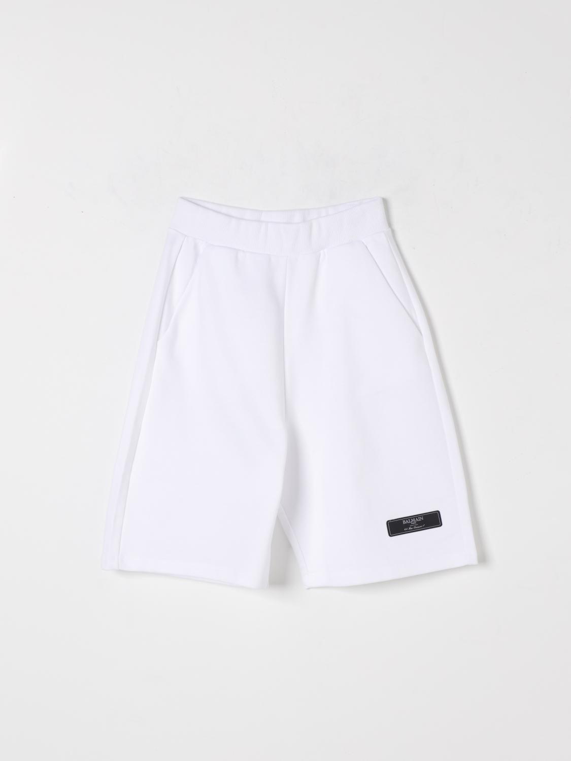 BALMAIN SHORTS: Pants kids Balmain, White - Img 1