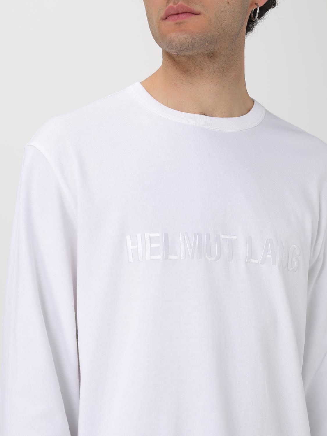 HELMUT LANG T-SHIRT: T-shirt in cotone con logo Helmut Lang, Bianco - Img 3