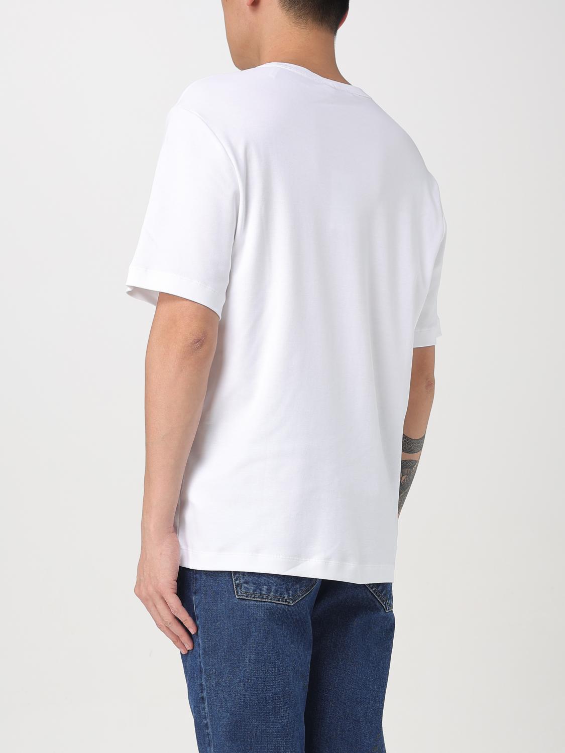 HELMUT LANG T-SHIRT: T-shirt in cotone con logo Helmut Lang, Bianco - Img 2