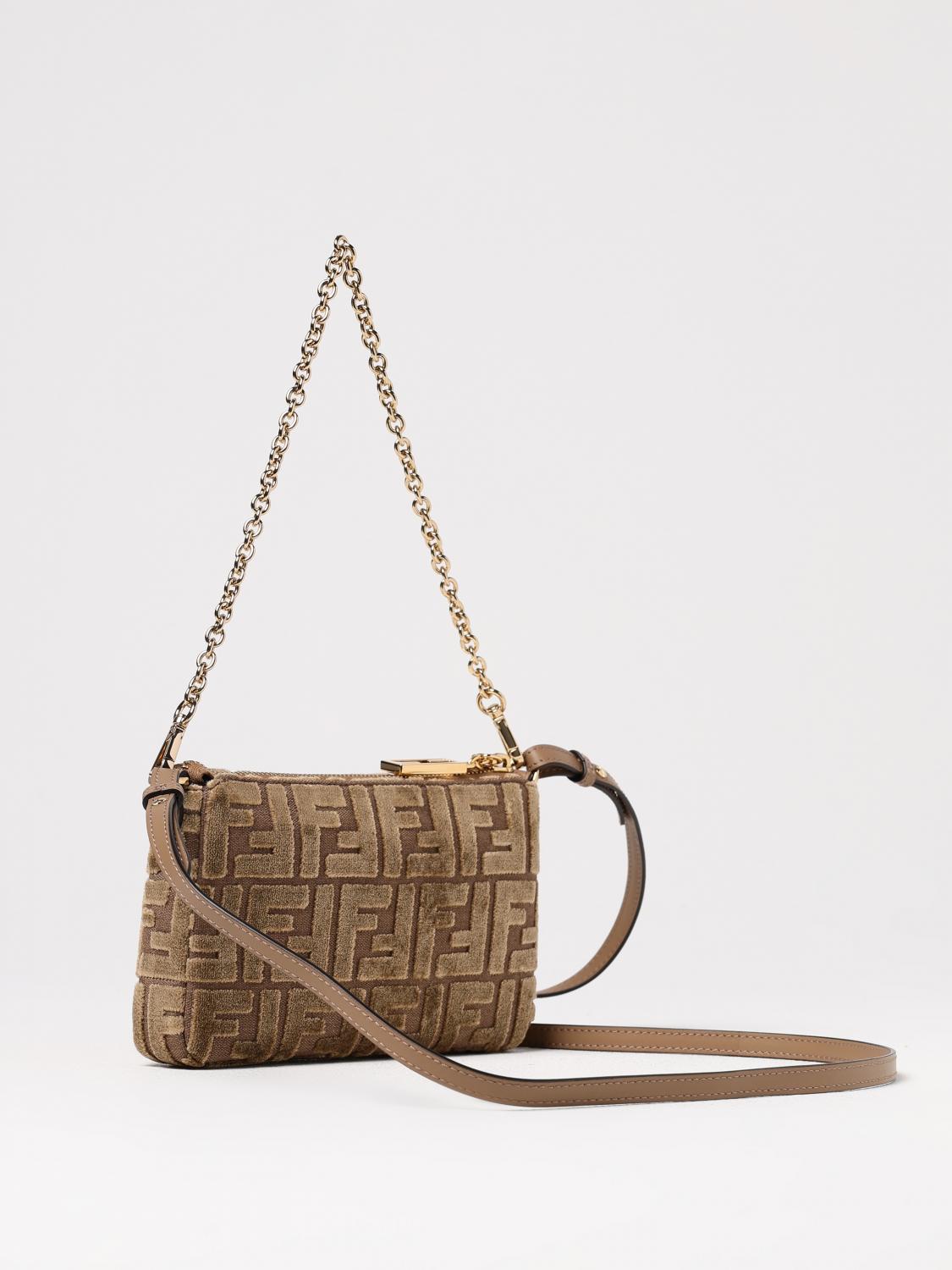 FENDI CLUTCH: Clutch woman Fendi, Beige - Img 3