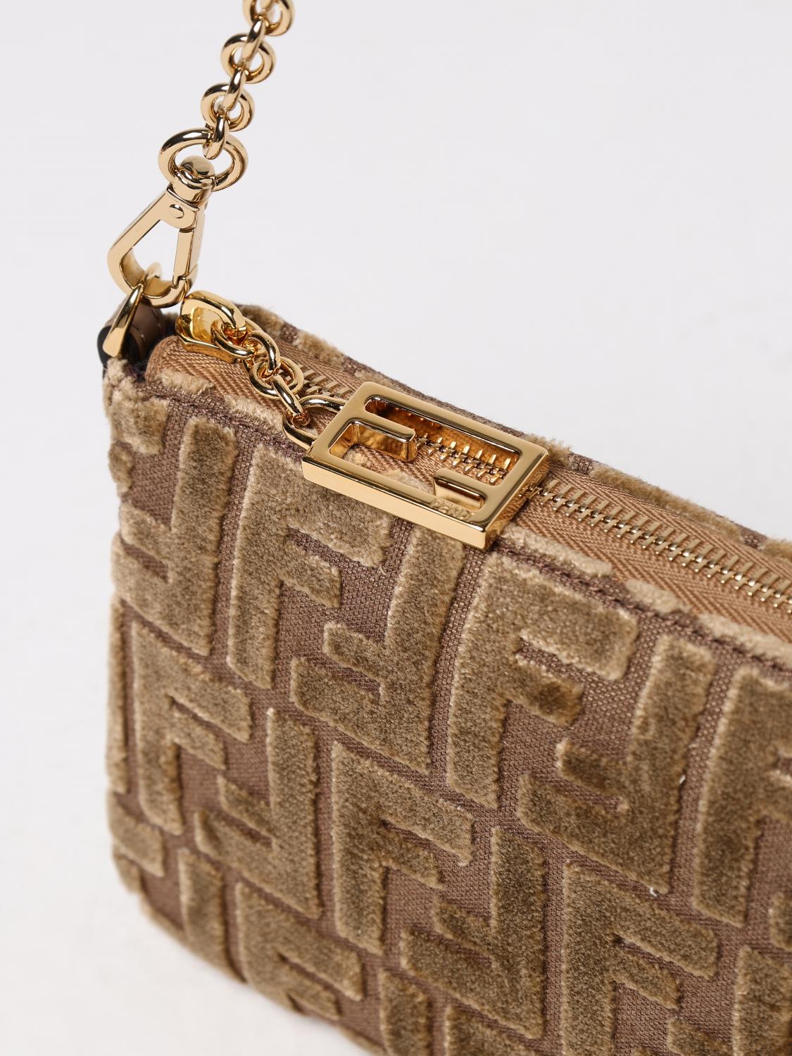 FENDI CLUTCH: Clutch woman Fendi, Beige - Img 4