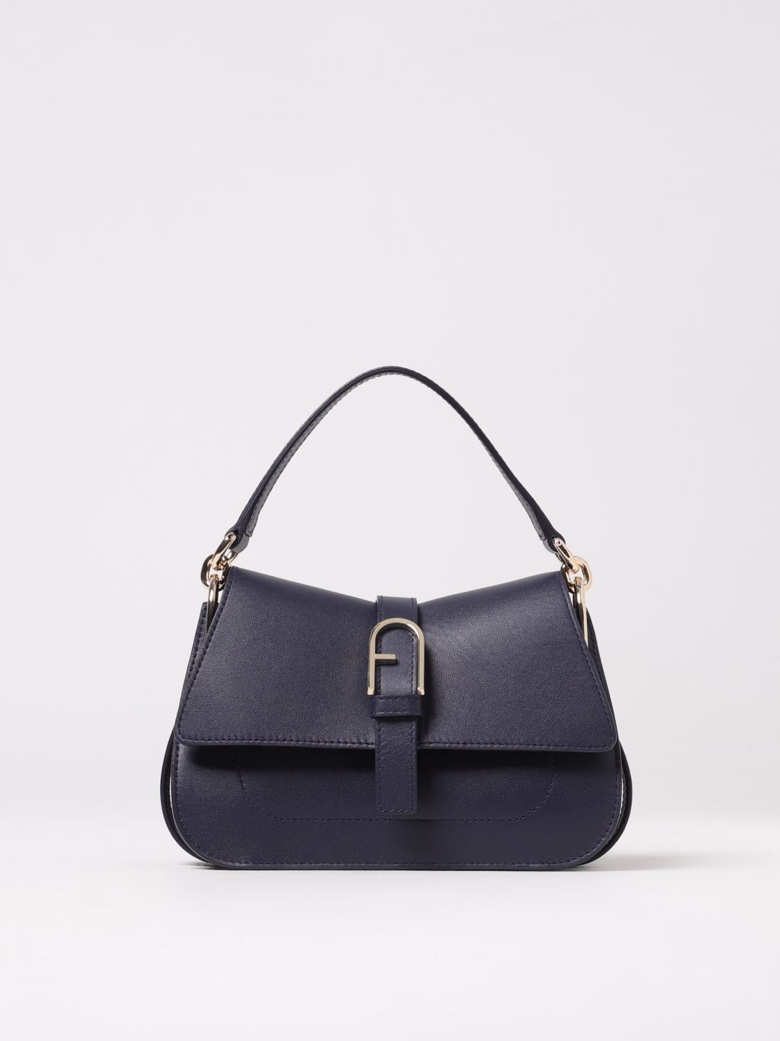 FURLA BORSA MINI: Borsa Flow Furla in pelle , Blue - Img 1