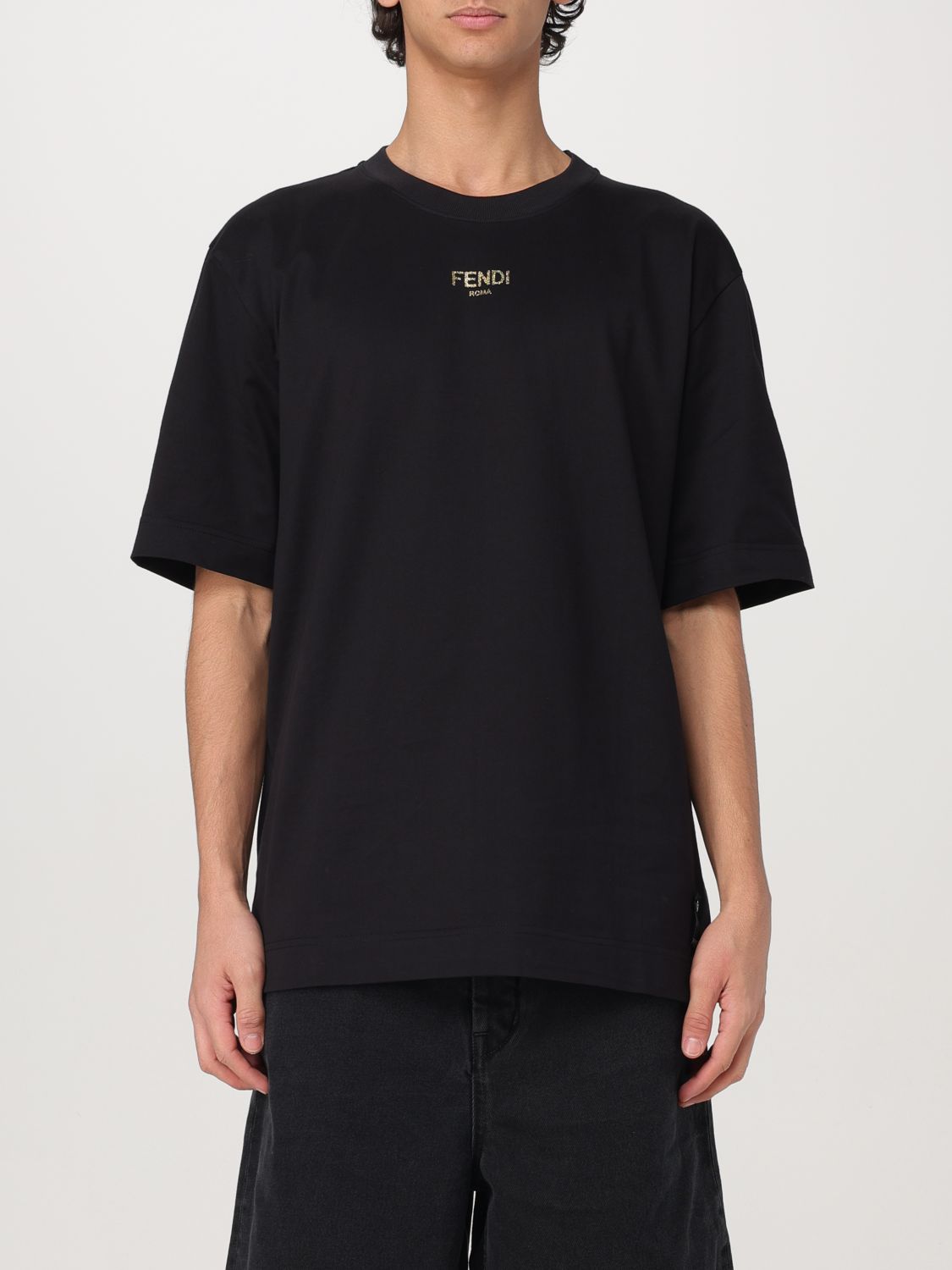 FENDI T-SHIRT: T-shirt herren Fendi, Schwarz - Img 1