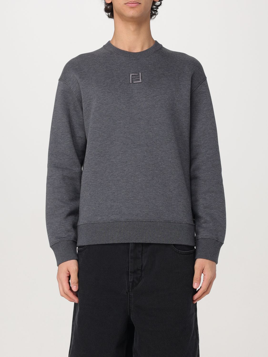 FENDI SWEATSHIRT: Sweatshirt men Fendi, Grey - Img 1