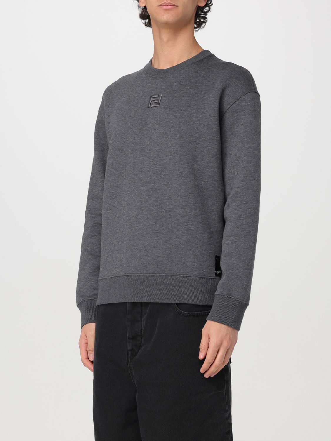 FENDI SWEATSHIRT: Sweatshirt men Fendi, Grey - Img 4