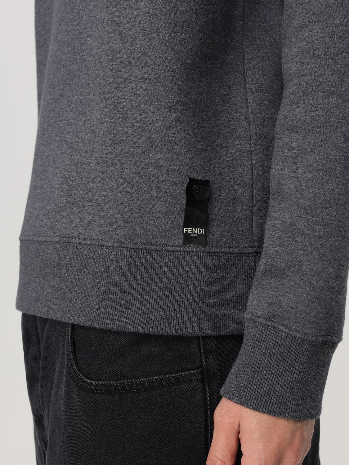 FENDI SWEATSHIRT: Sweatshirt men Fendi, Grey - Img 5