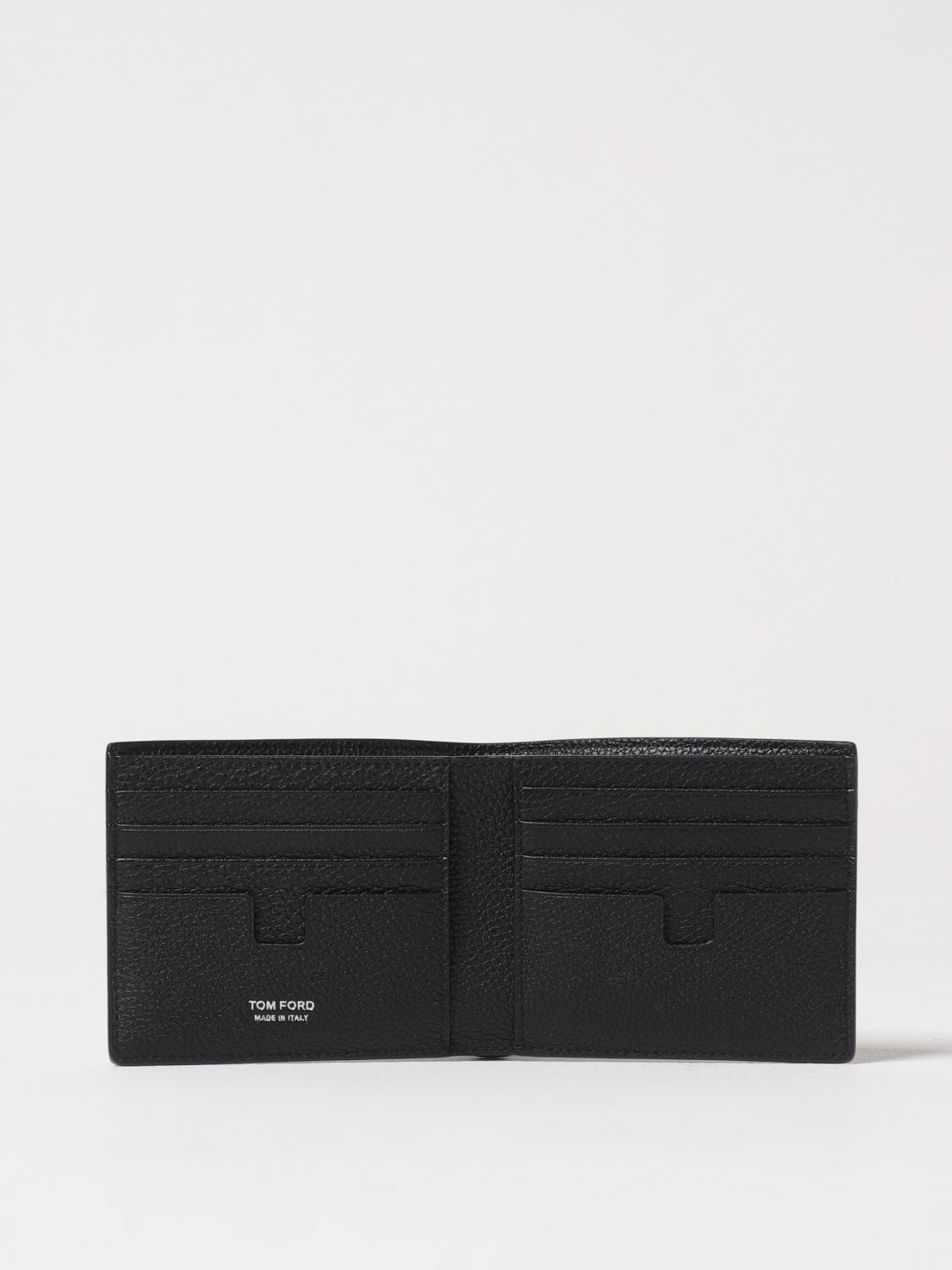 TOM FORD PORTAFOGLIO: Portafoglio Tom Ford in pelle a grana, Nero - Img 2