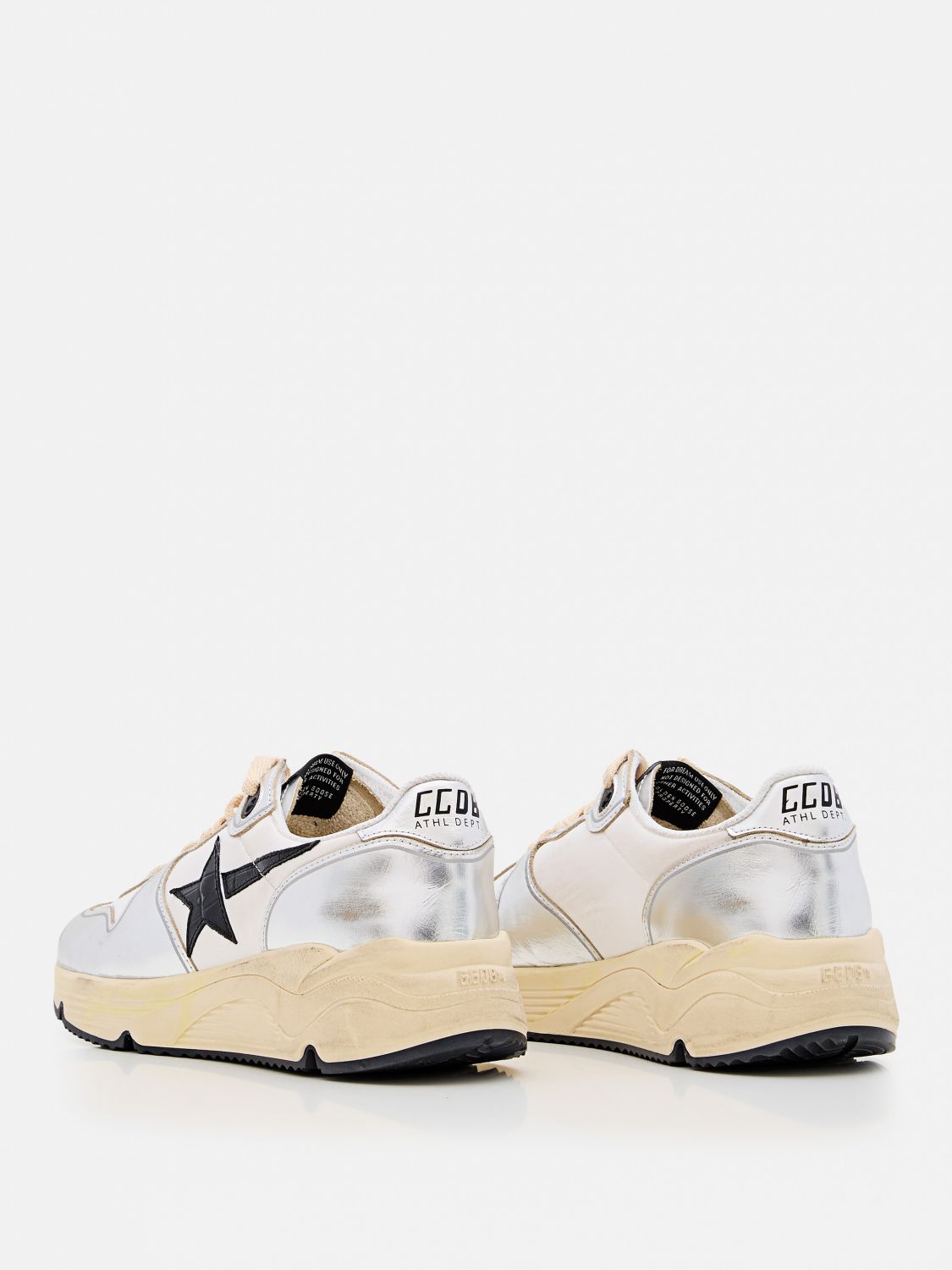 GOLDEN GOOSE SNEAKERS: Shoes woman Golden Goose, Silver - Img 3