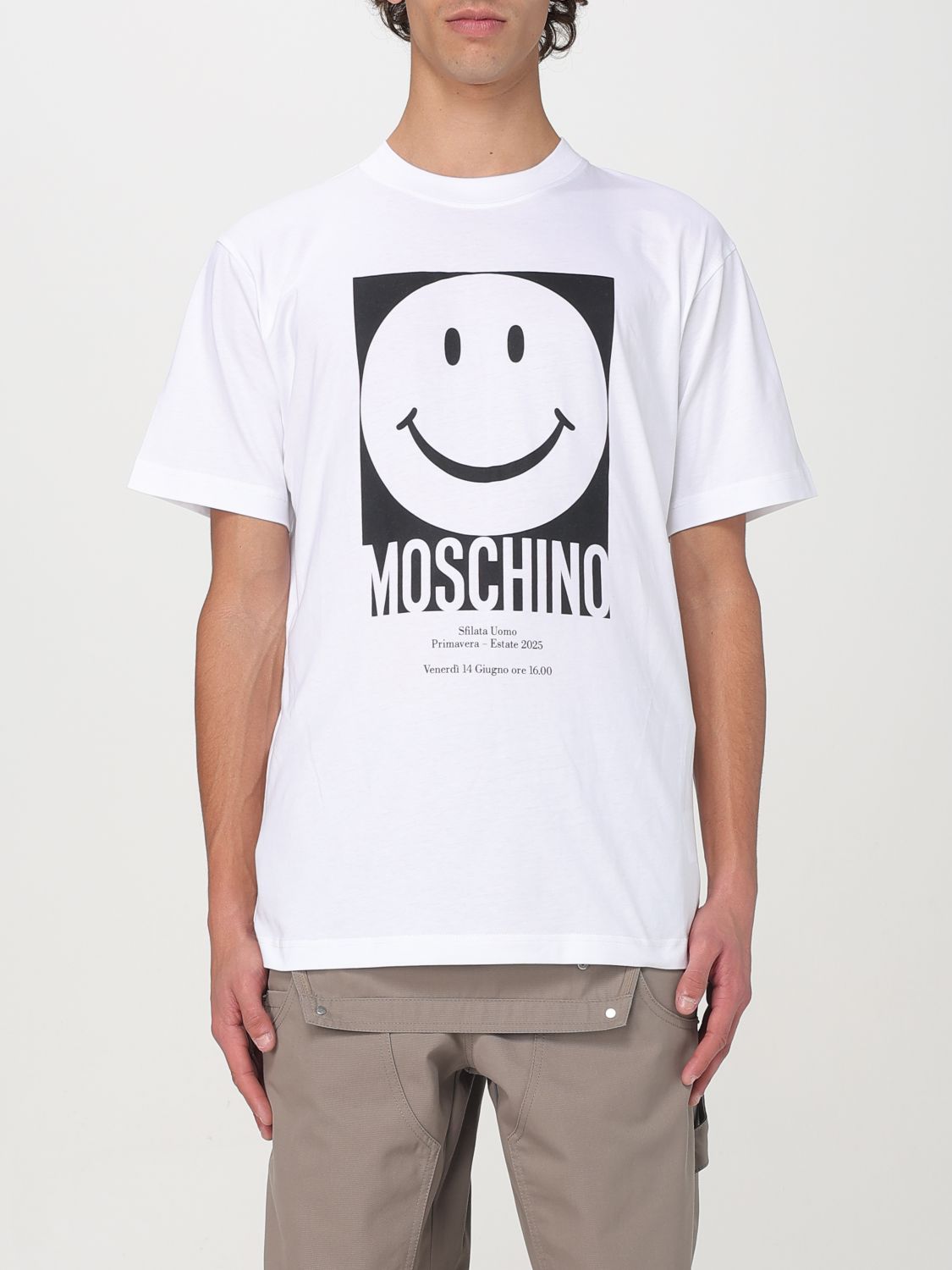 MOSCHINO COUTURE T-SHIRT: T-shirt homme Moschino Couture, Blanc - Img 1