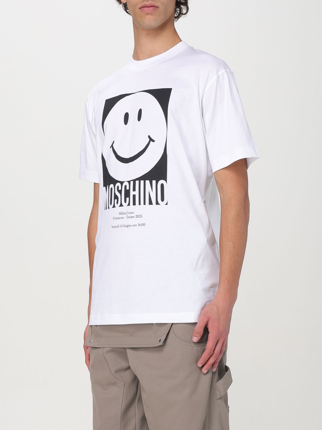 MOSCHINO COUTURE T-SHIRT: T-shirt homme Moschino Couture, Blanc - Img 3