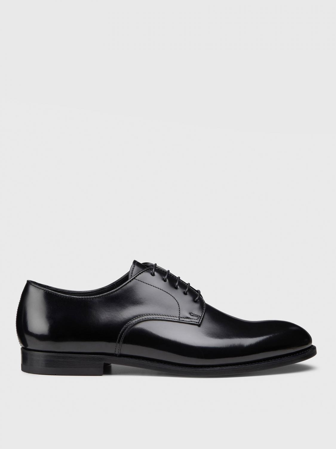 DOUCAL'S SCARPE STRINGATE: Derby Doucal's in pelle spazzolata , Nero - Img 1