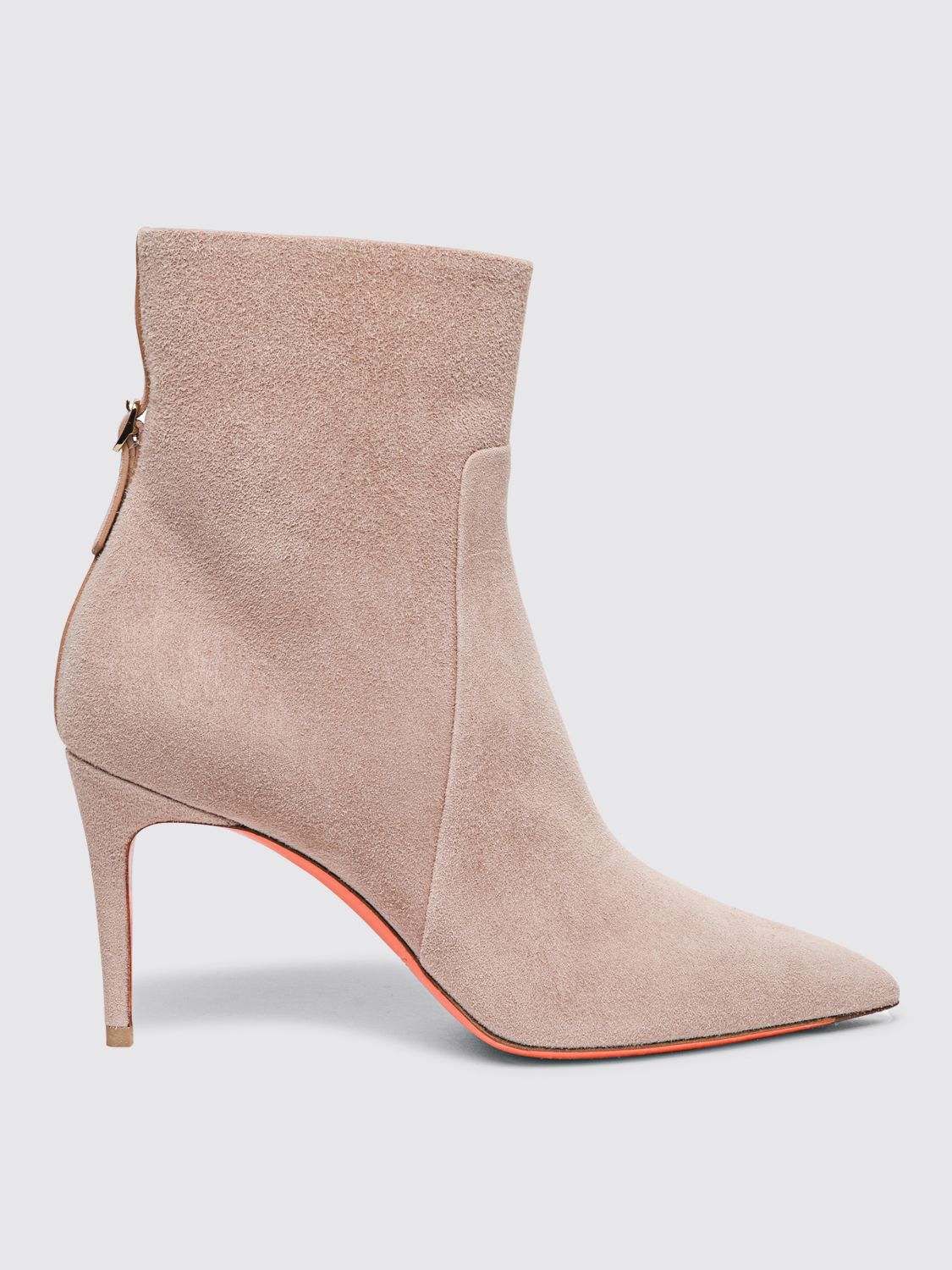 SANTONI FLAT ANKLE BOOTS: Flat ankle boots woman Santoni, Pink - Img 1