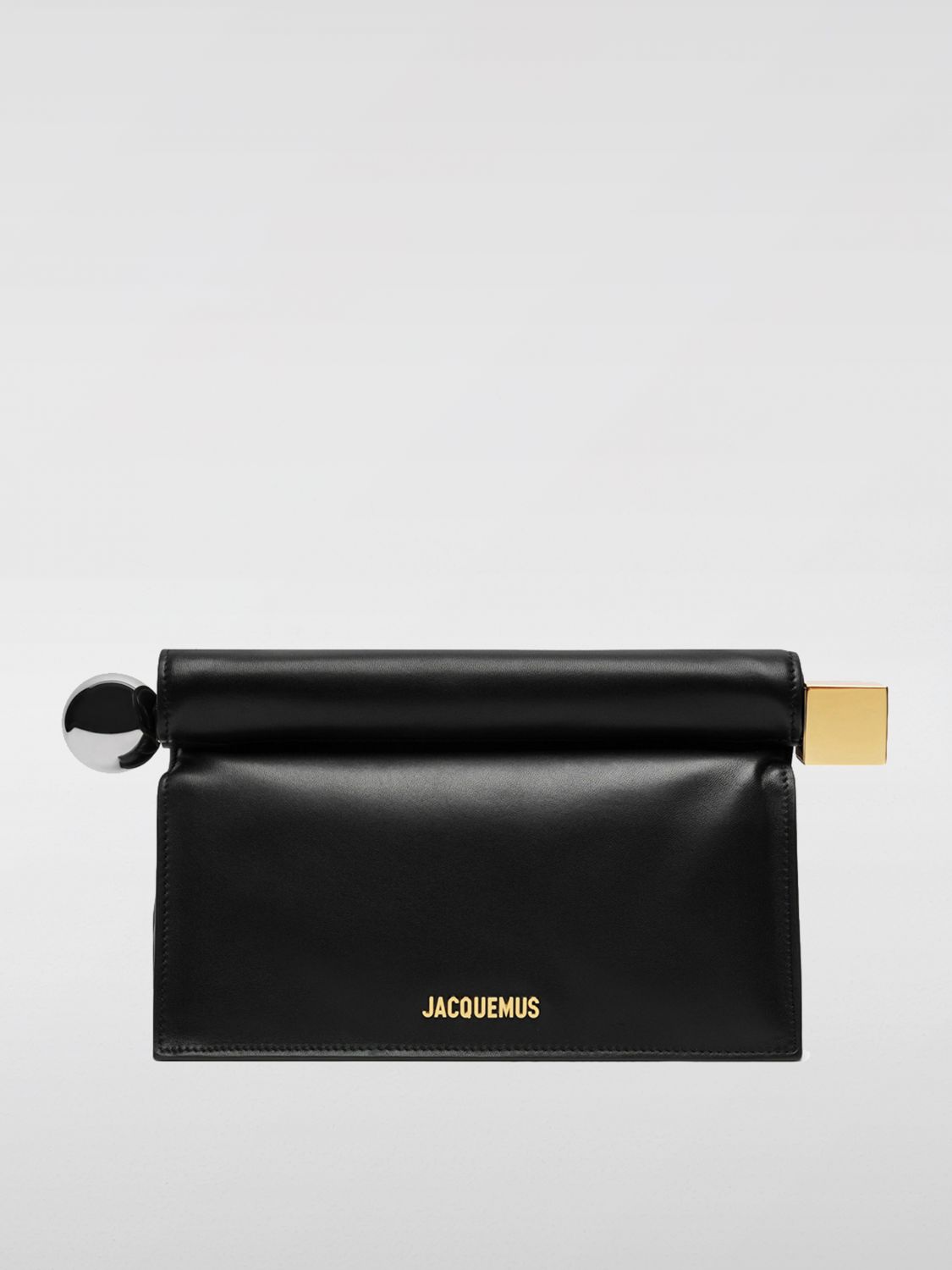 JACQUEMUS CLUTCH: Clutch woman Jacquemus, Black - Img 1