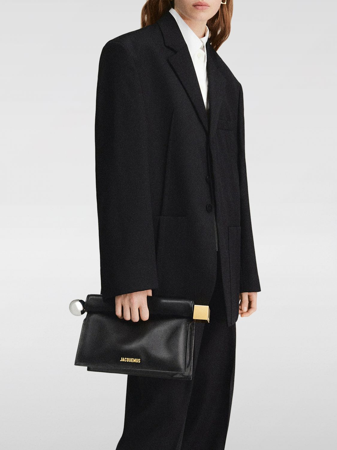 JACQUEMUS CLUTCH: Clutch woman Jacquemus, Black - Img 2