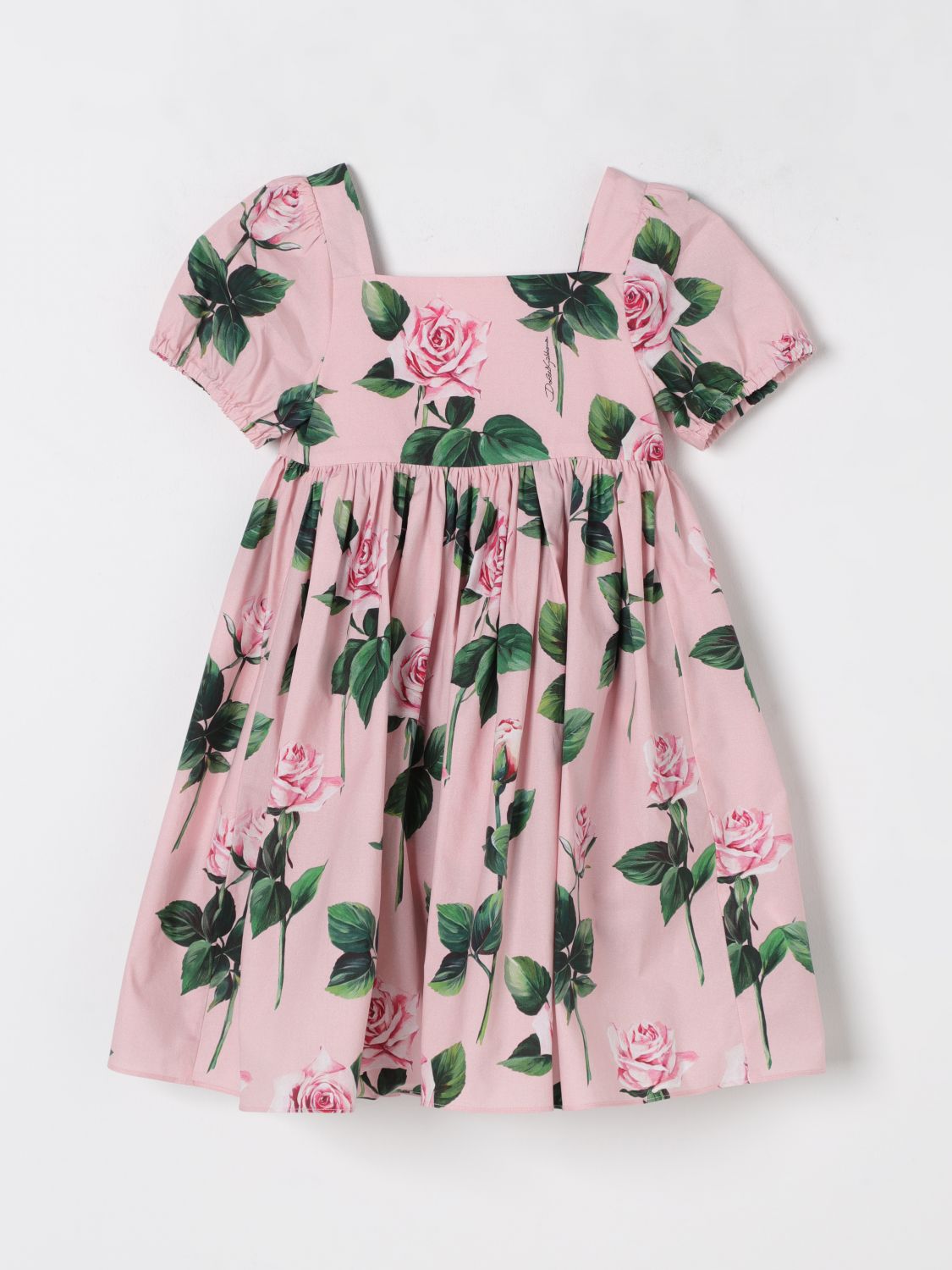 DOLCE & GABBANA DRESS: Dress kids Dolce & Gabbana, Pink - Img 1