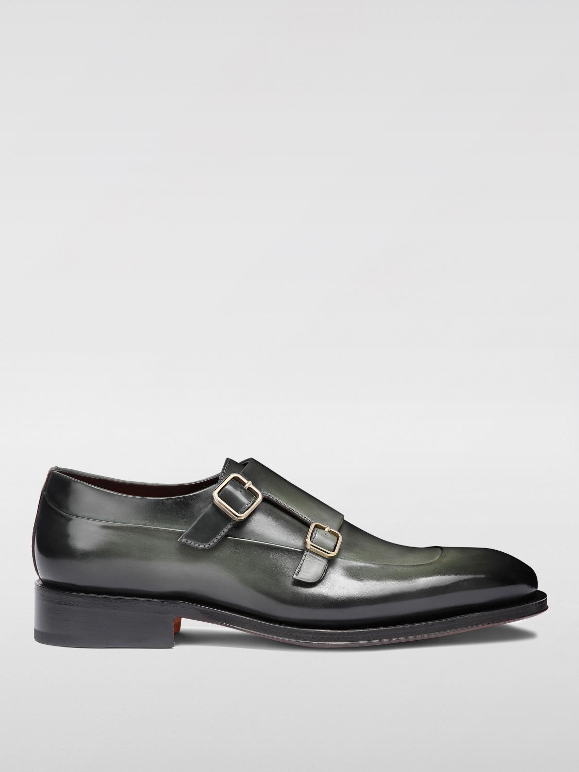 SANTONI BROGUE SHOES: Shoes men Santoni, Green - Img 1