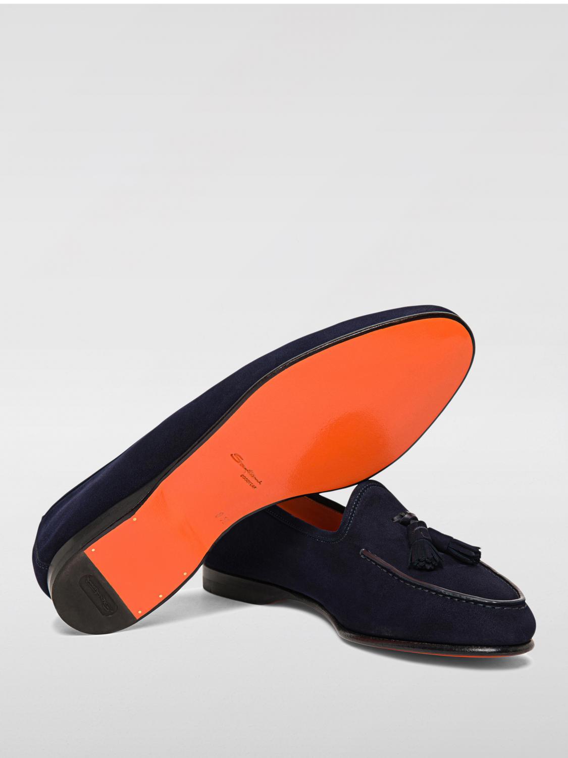 SANTONI ローファー: ローファー メンズ Santoni, ブルー - Img 4