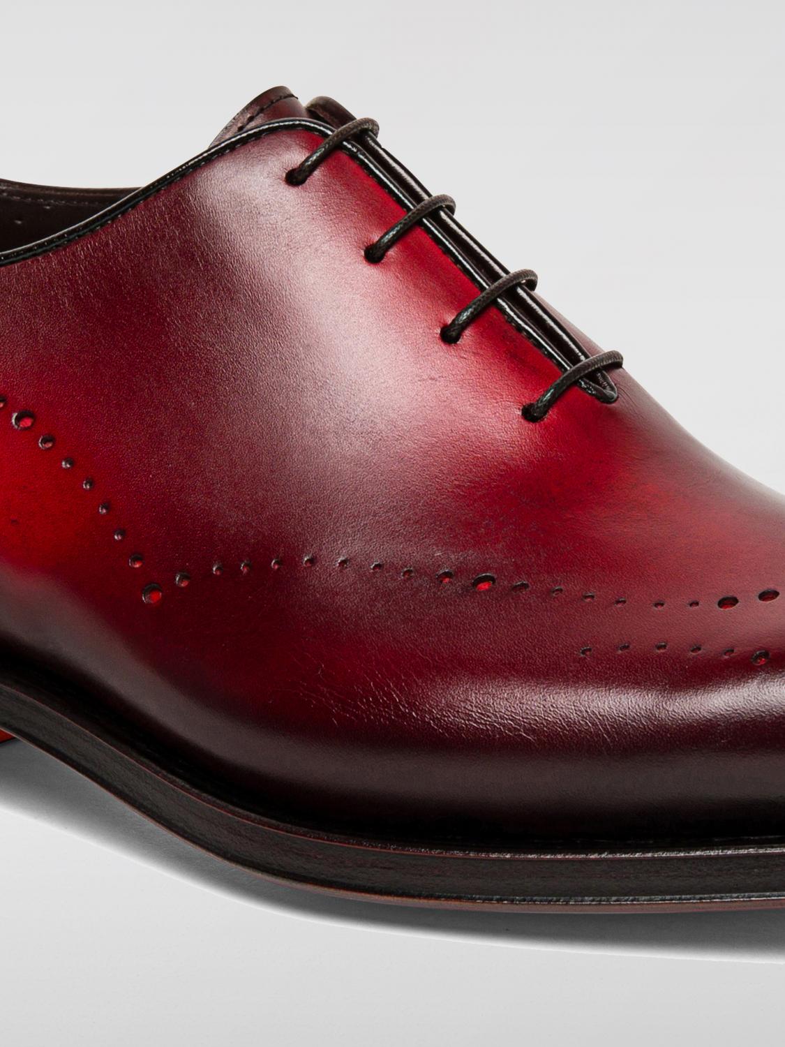 SANTONI BROGUE SHOES: Brogue shoes men Santoni, Red - Img 3