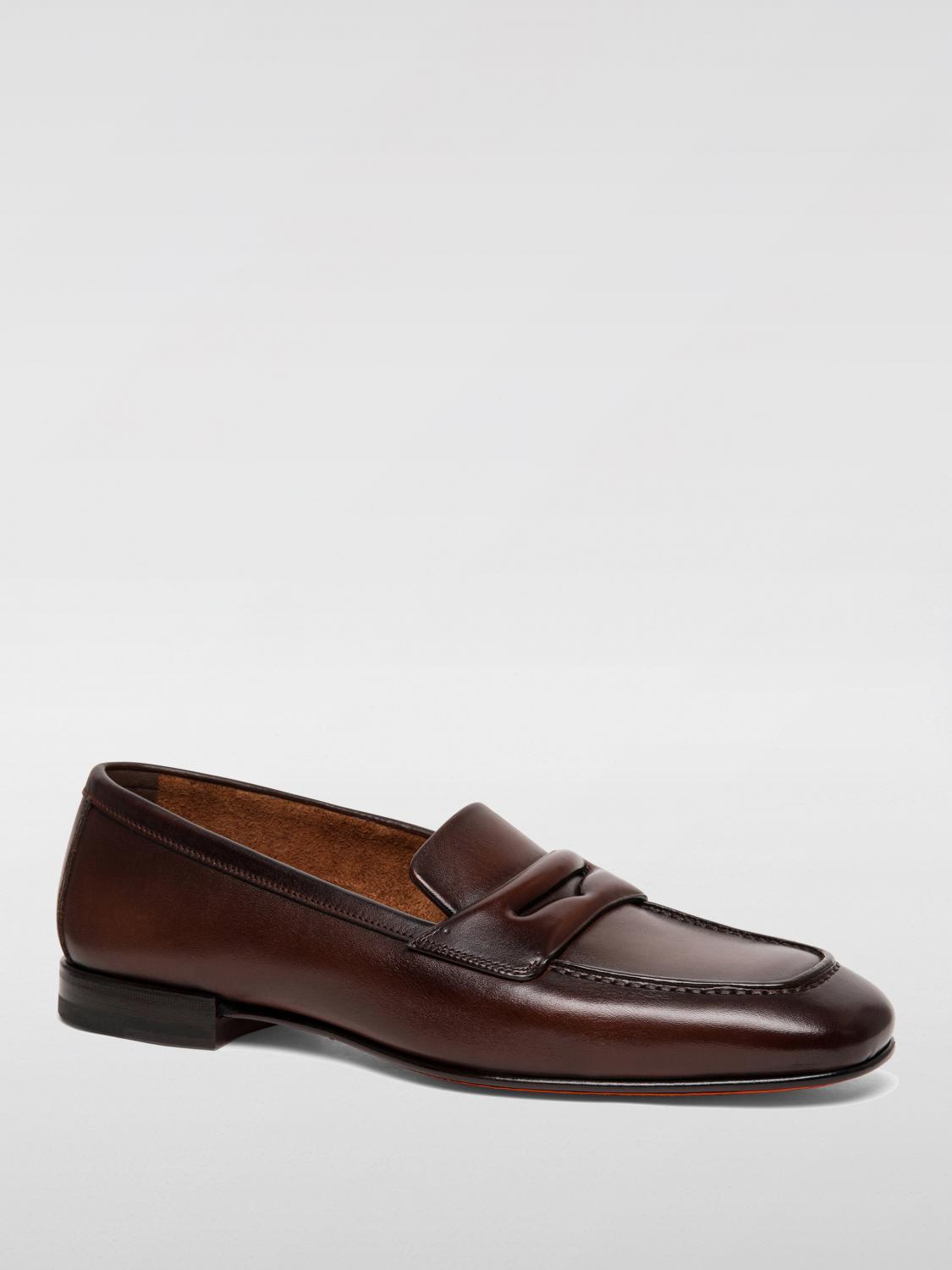 SANTONI MOCASSINI: Mocassini uomo Santoni, Marrone - Img 2