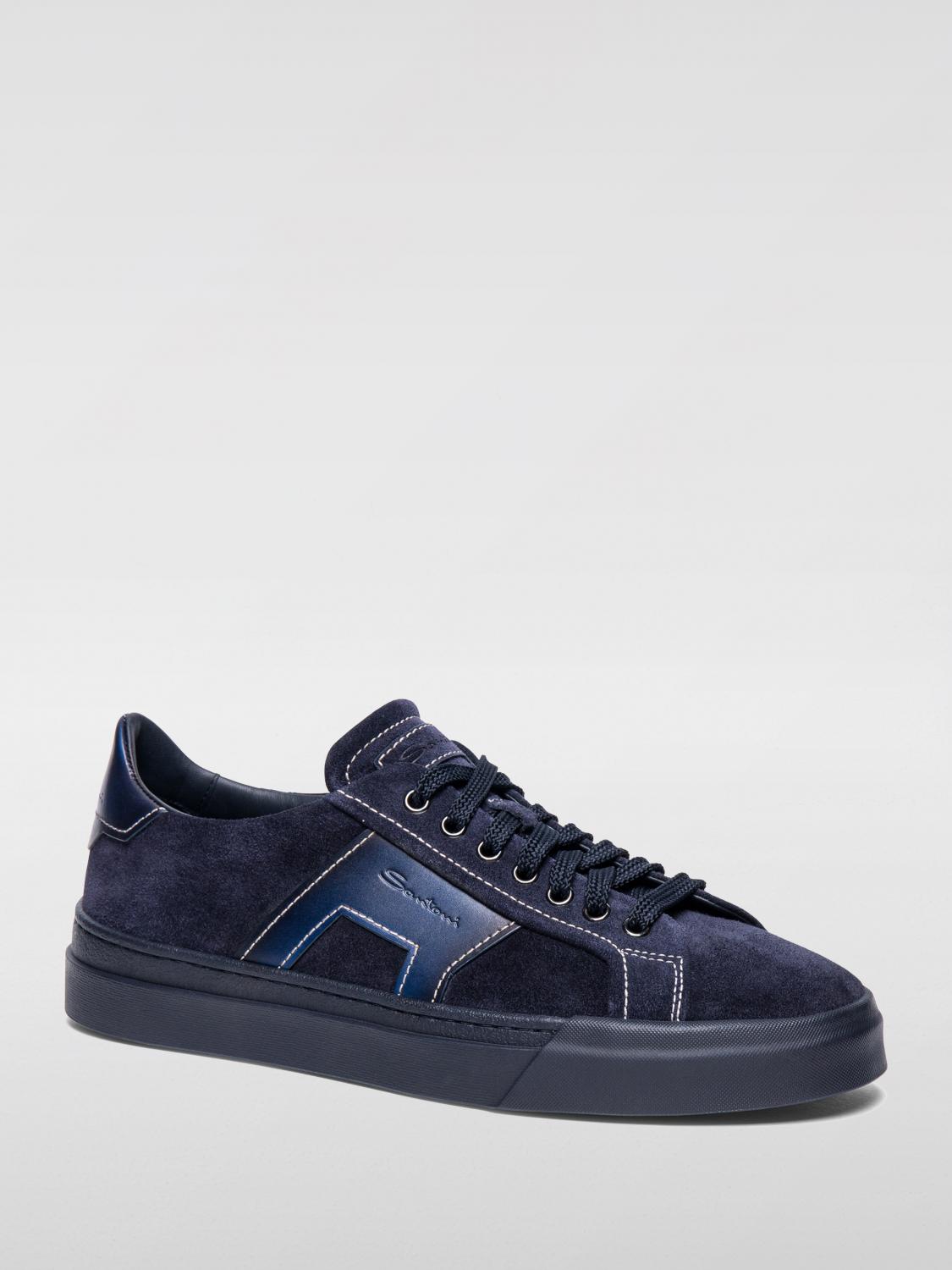 SANTONI SNEAKERS: Sneakers men Santoni, Blue - Img 2