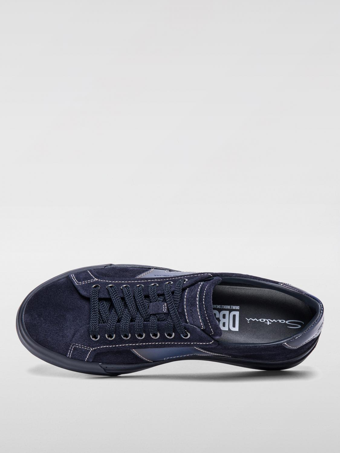 SANTONI SNEAKERS: Sneakers men Santoni, Blue - Img 3