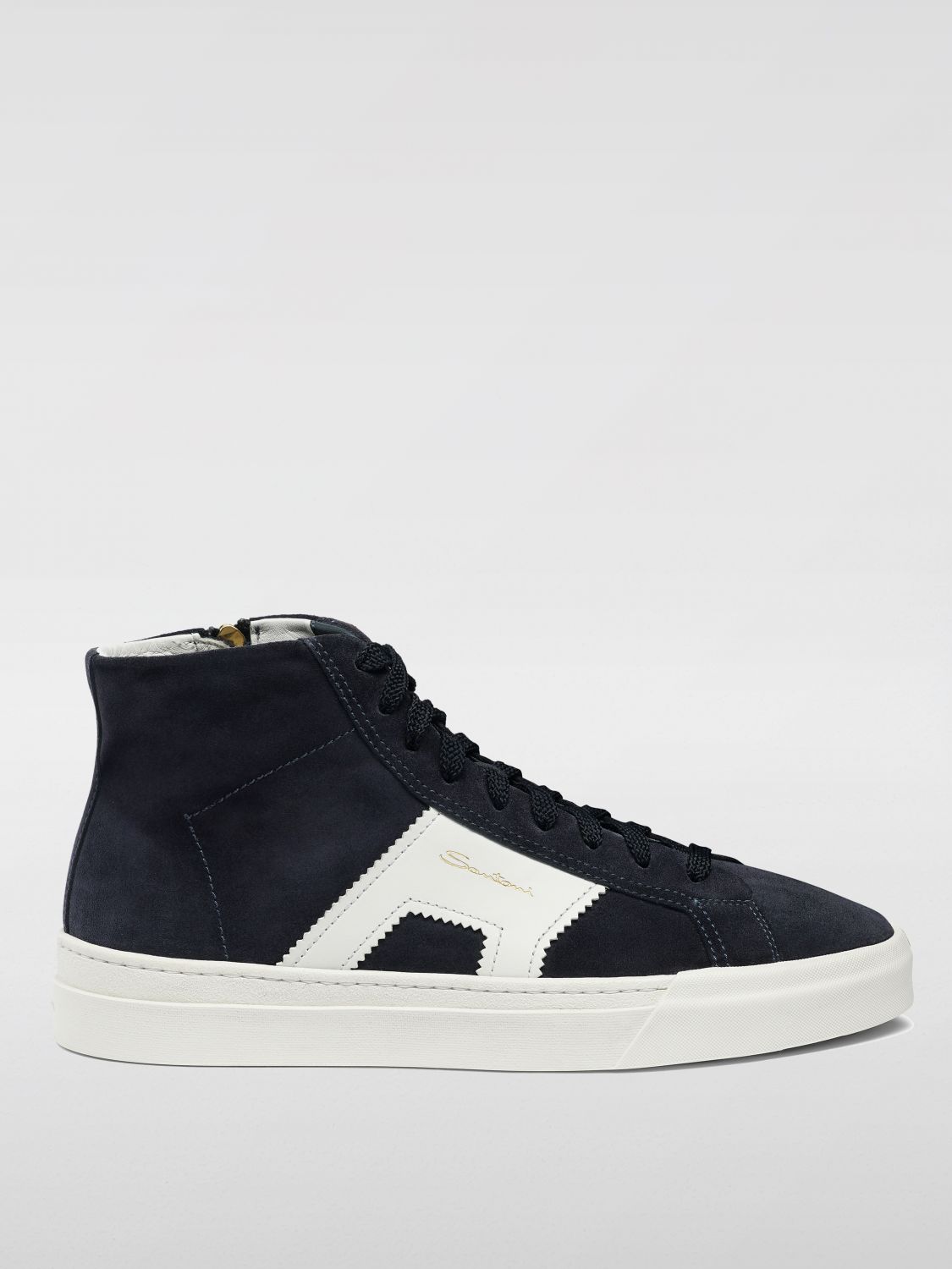 SANTONI SNEAKERS: Sneakers men Santoni, Blue - Img 1