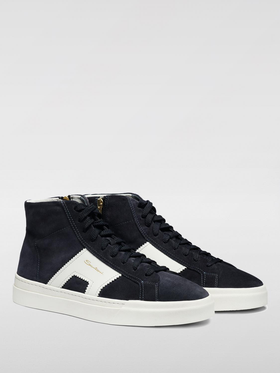 SANTONI SNEAKERS: Sneakers men Santoni, Blue - Img 2