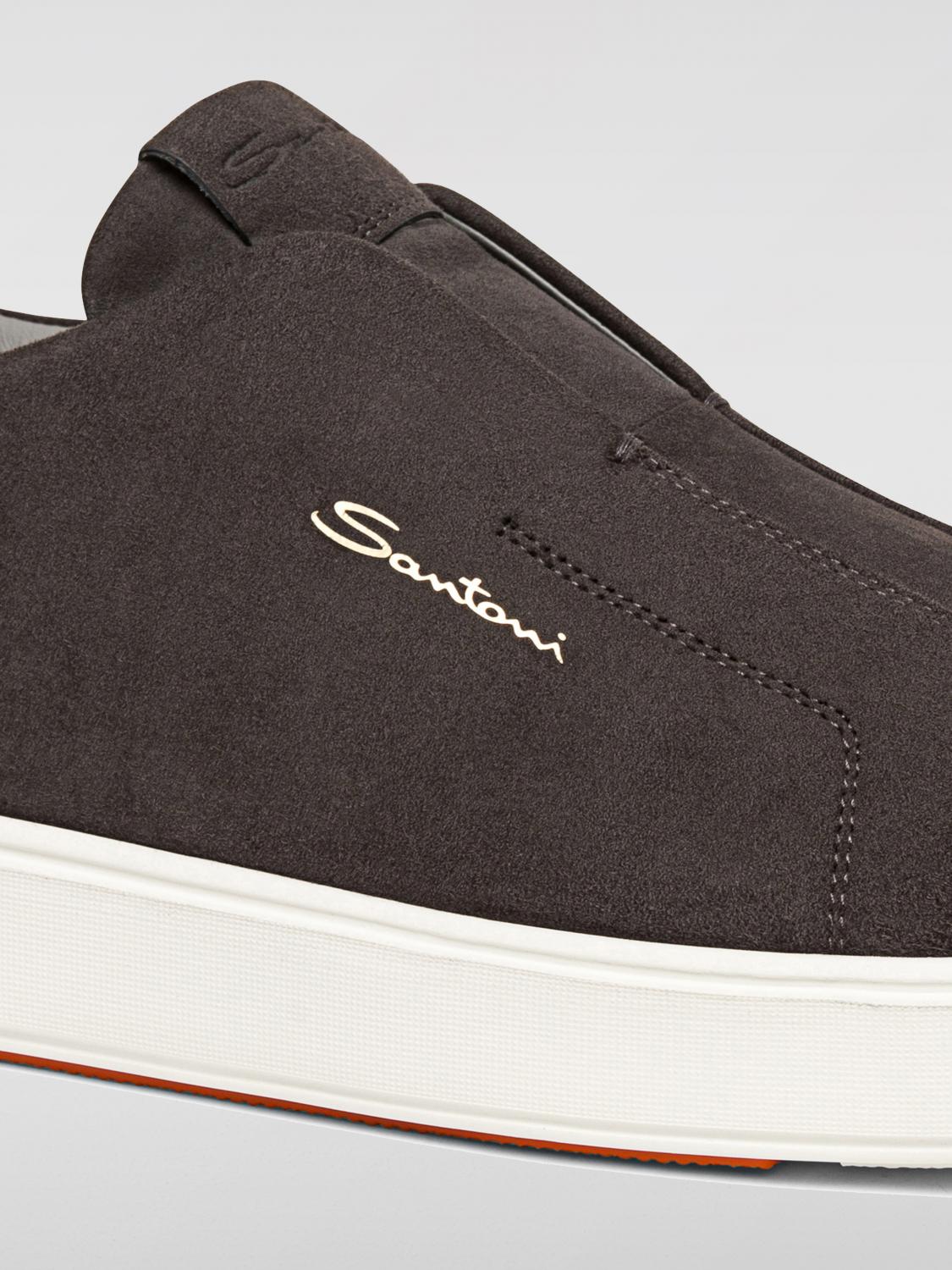 SANTONI SNEAKERS: Sneakers men Santoni, Grey - Img 3