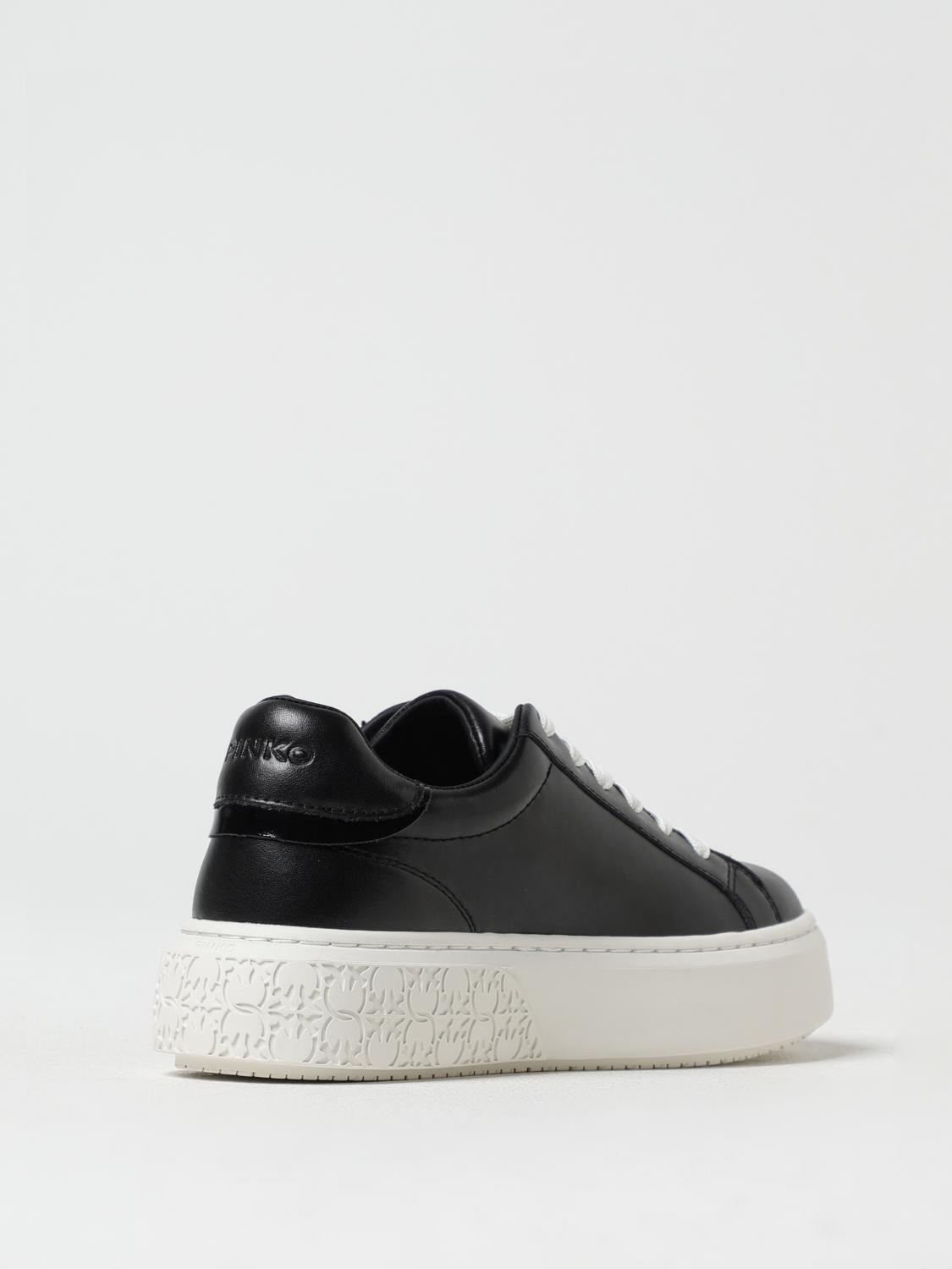 PINKO SNEAKERS: Sneakers Flatform Pinko in pelle , Nero - Img 3