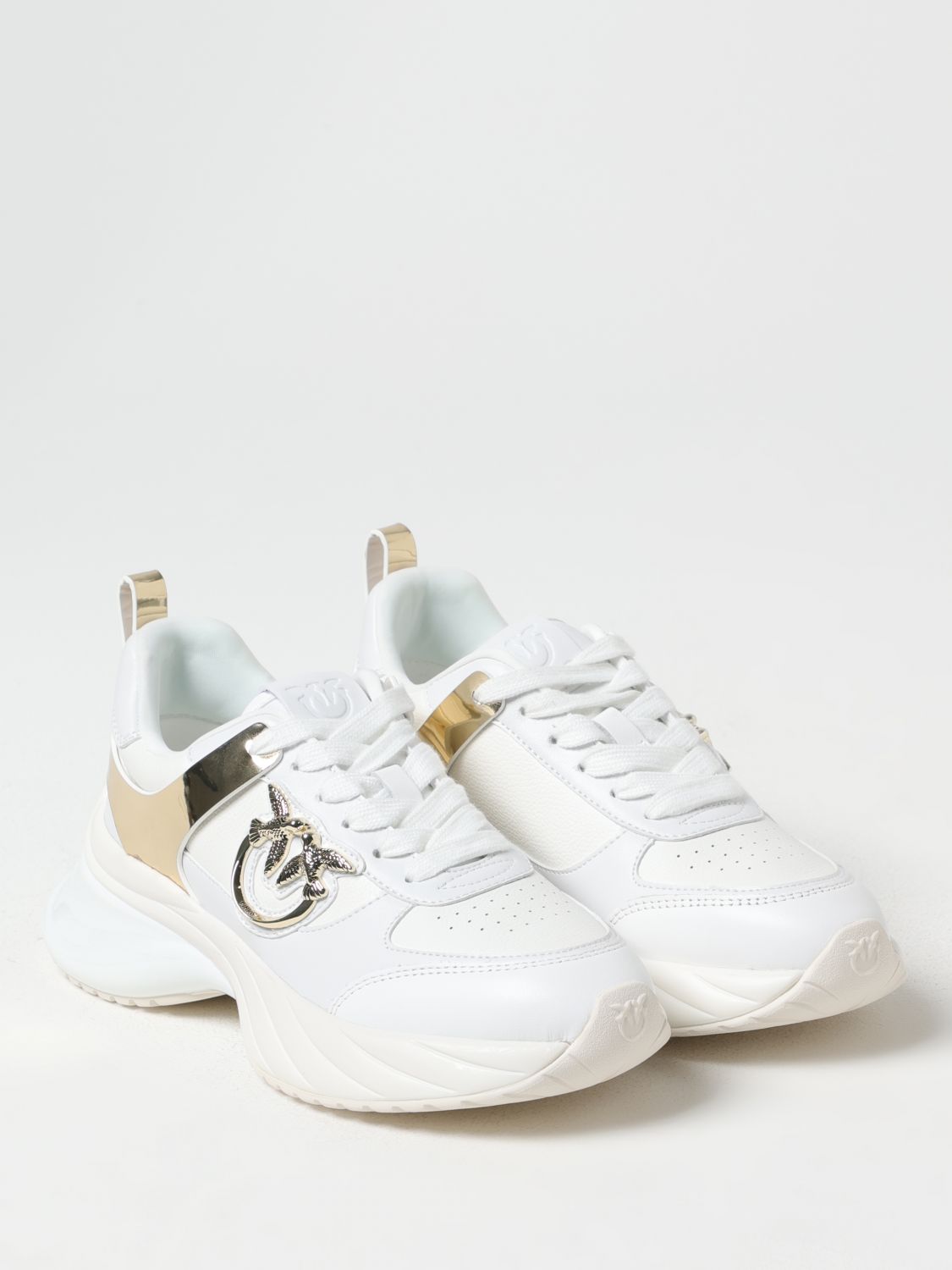 PINKO SNEAKERS: Sneakers Ariel Pinko in pelle , Bianco - Img 2