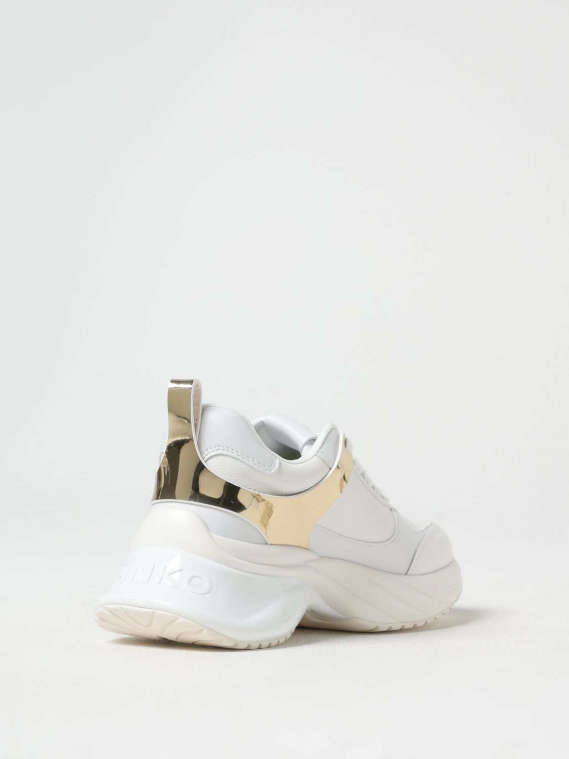 PINKO SNEAKERS: Sneakers Ariel Pinko in pelle , Bianco - Img 3