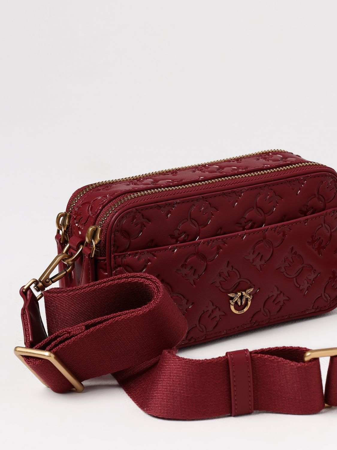 PINKO CROSSBODY BAGS: Crossbody bags woman Pinko, Burgundy - Img 3